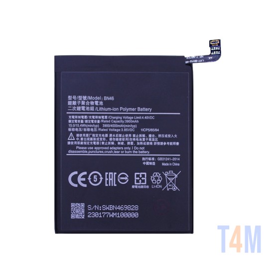  Battery BN46 for Xiaomi Redmi Note 6/Redmi 7/Redmi Note 8/Note 8T 4000mAh 